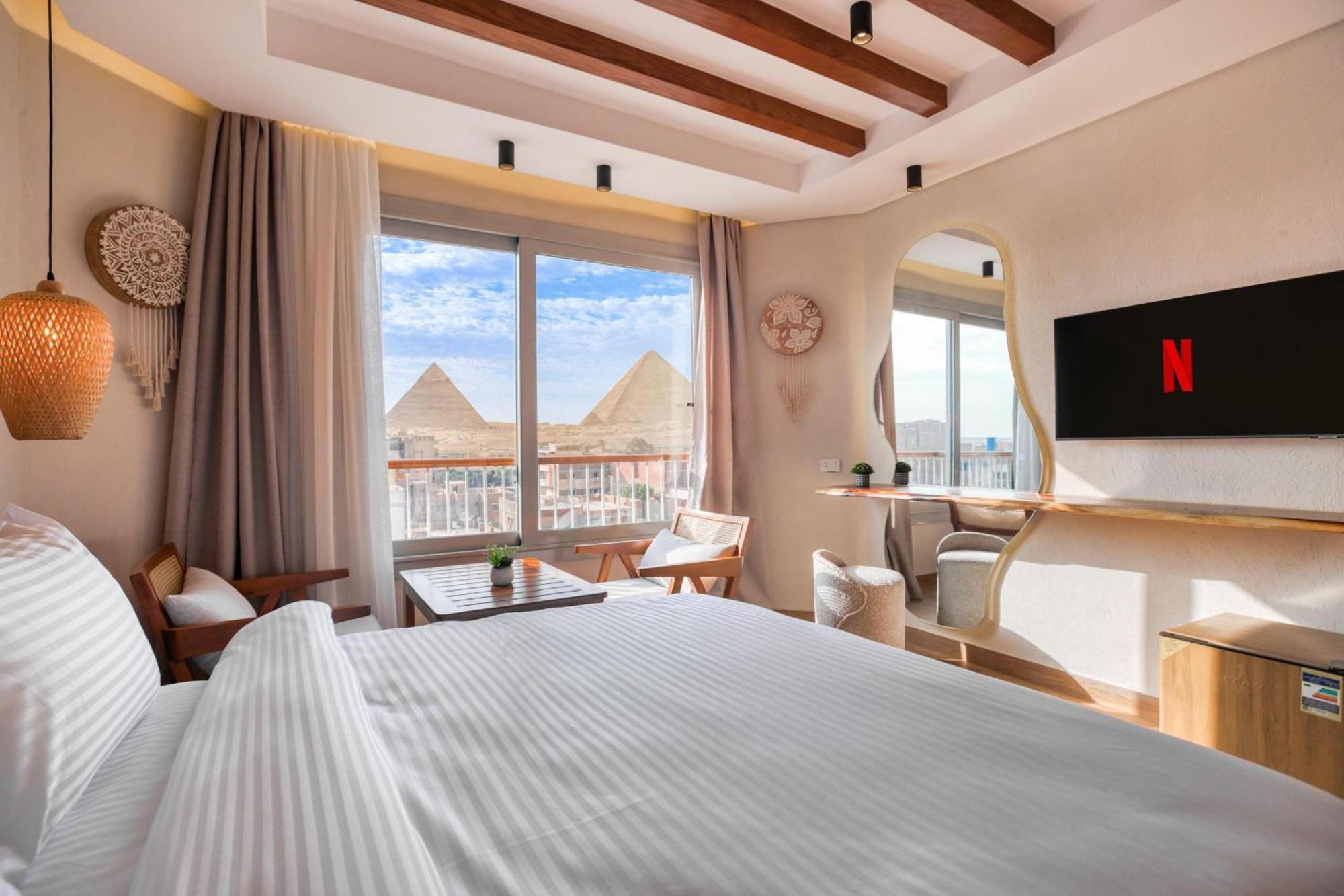 Galaxy Pyramids View Inn Kafret el-Gabal Esterno foto